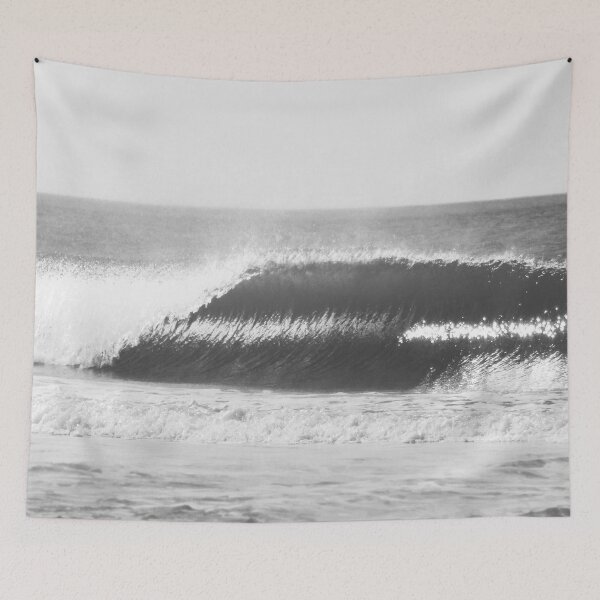Item preview, Black and White Ocean Wave designed and sold by DIGITALWAVE.