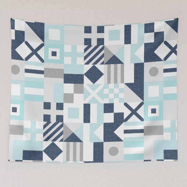 Item preview, Nautical Flags - maritime blue designed and sold by littlearrow.