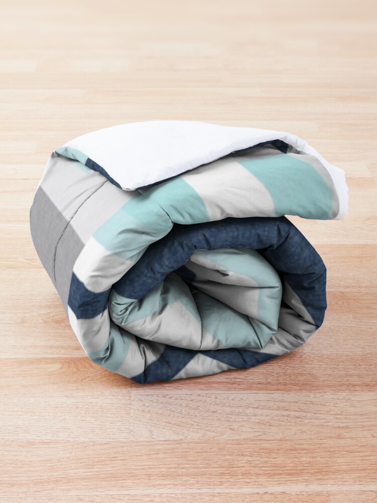Alternate view of Nautical Flags - maritime blue Comforter