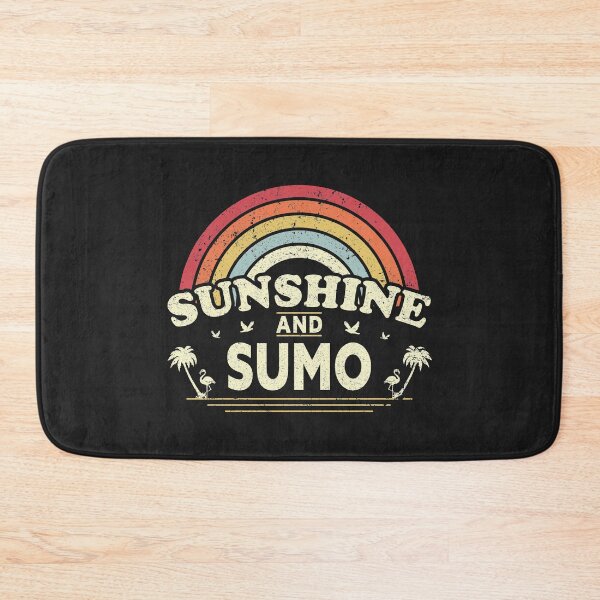 Artikelvorschau, Sonnenschein, Sumo Produkt für Männer oder Frauen. Retro, Länderdruck entworfen und verkauft von PackAPunch.