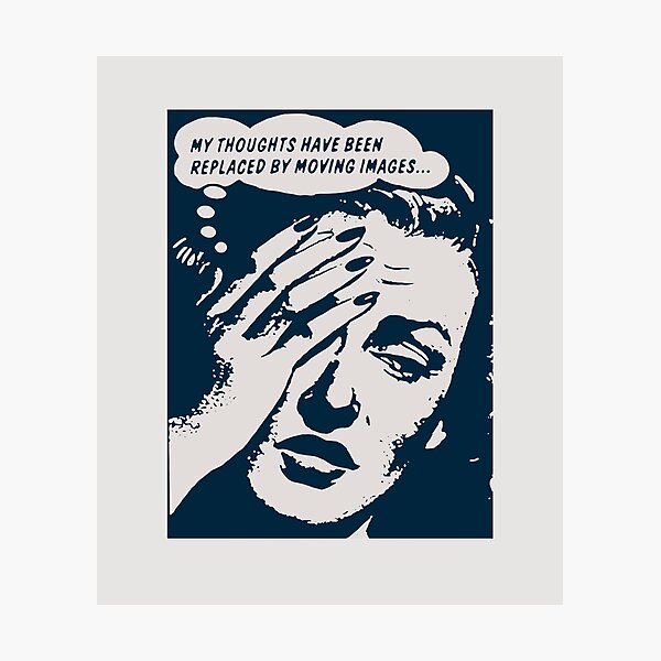 Item preview, ! New ! Paris Revolt, May 68: 'MY THOUGHTS HAVE BEEN REPLACED BY MOVING IMAGES': The Original in Deepest Blue on Bone Grey designed and sold by Day Chapman.