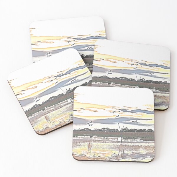Item preview, Pelicans at sunset - mixed media 1 designed and sold by KimHSinclair.