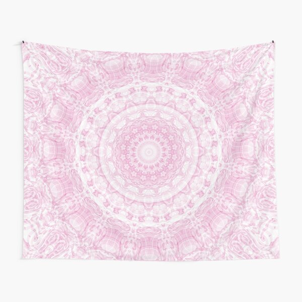 Soft Pink Mandala Tapestry