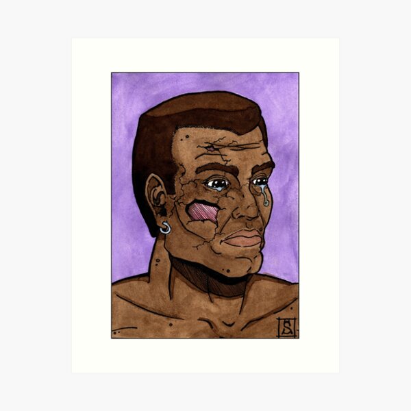 The cracked soul Art Print