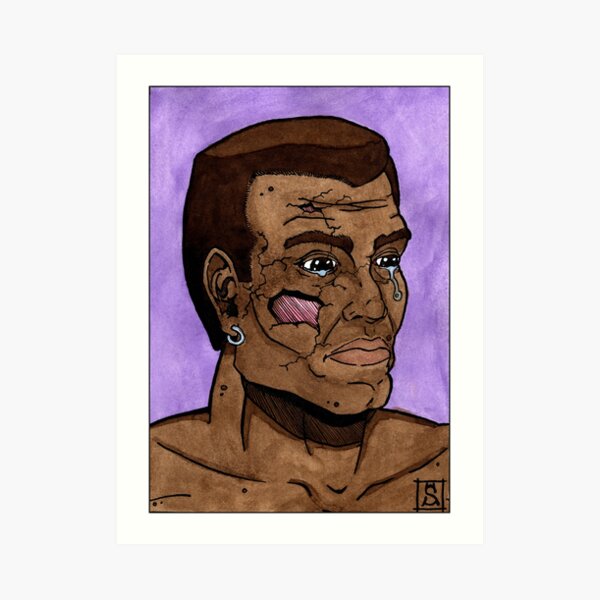 The cracked soul Art Print