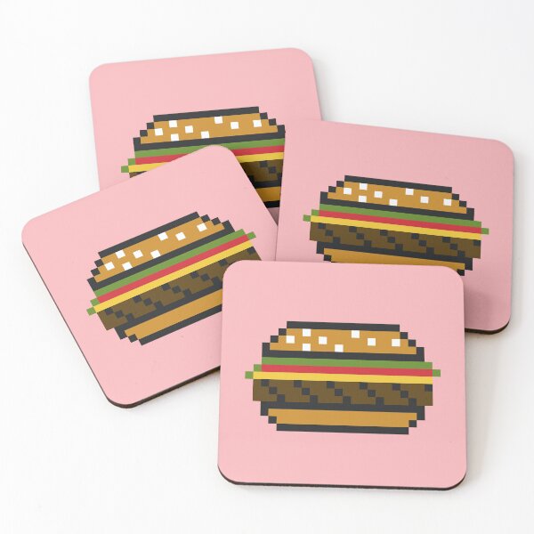 Item preview, Cute 8bit Pixel Art Hamburger designed and sold by 8bitpixelart.