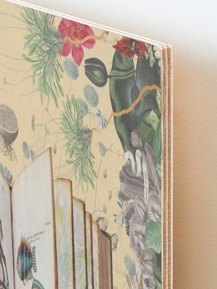 Alternate view of Literary Fauna & Flora Mounted Print