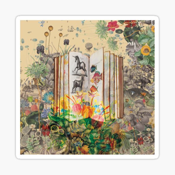 Literary Fauna & Flora Sticker