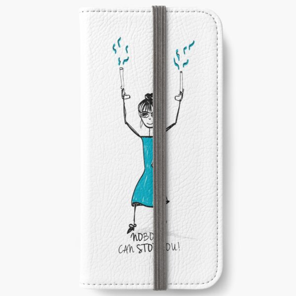 nobody can stop you iPhone Flip-Case