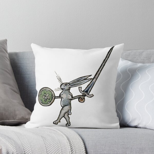 Item preview, Sword & Buckler Bunny - Medieval Warrior Rabbit designed and sold by emovendo.