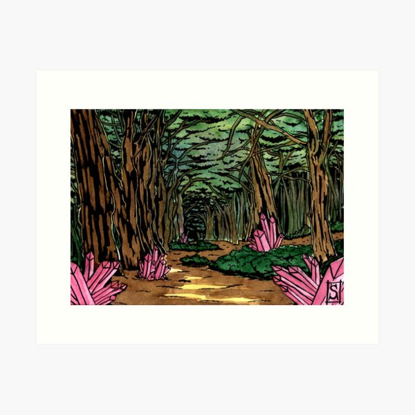 The enchanted forest Art Print