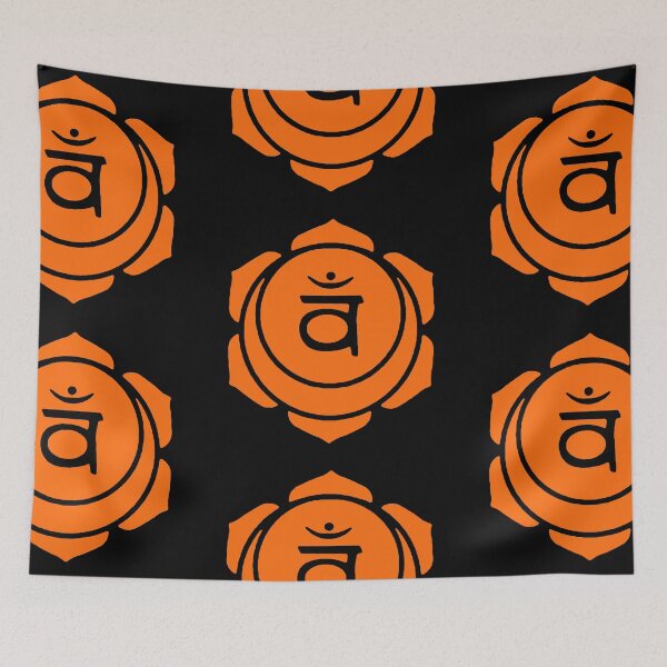 Item preview, The Sacral Chakra Svadishthana orange Yoga Reiki Meditation Symbols designed and sold by Michallandsberg.