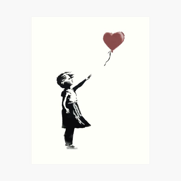 Item preview, girl whith balloon designed and sold by trakatra.