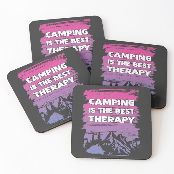 Item preview, Campsite Tent Vacation Mountains Camping is The Best Therapy Gift designed and sold by Maljonic.