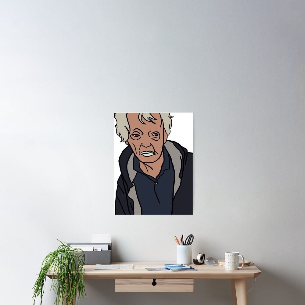 "Grandpa Eating Paint" Poster by LeeDunmire Redbubble