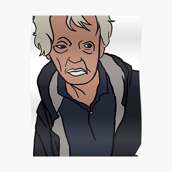 "Grandpa Eating Paint" Poster by LeeDunmire Redbubble