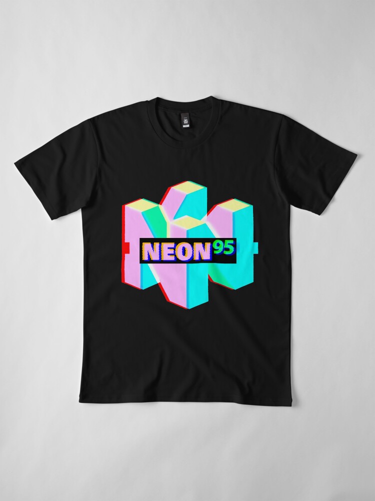 Alternate view of Neon95 logo design Premium T-Shirt