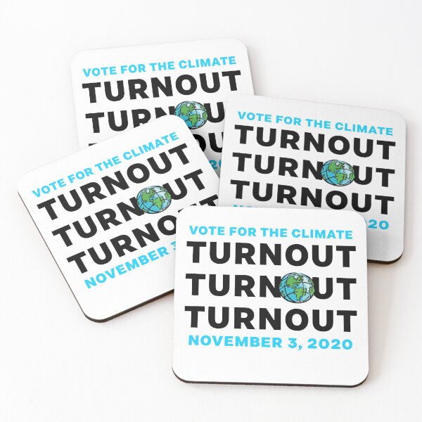 Item preview, VOTE For The Climate Turn Out Blue November 3, 2020 Democratic Independent Voters designed and sold by gillys.