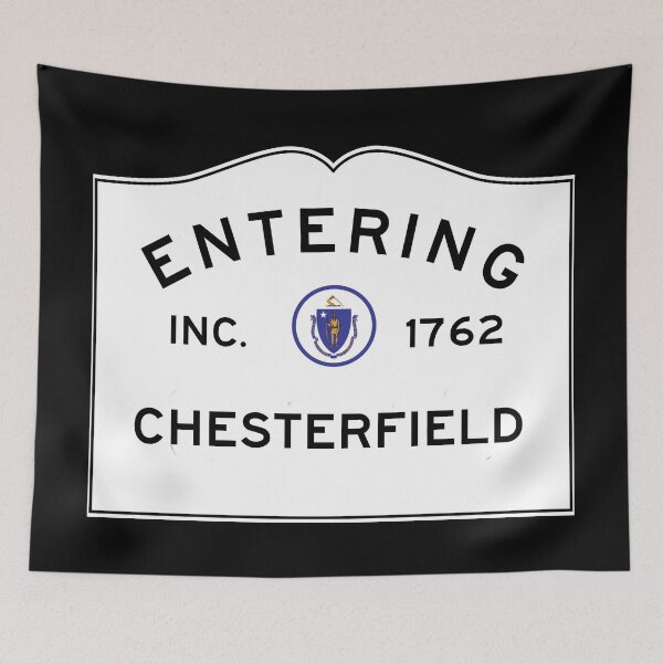 Item preview, Entering Chesterfield Massachusetts - Commonwealth of Massachusetts Road Sign  designed and sold by NewNomads.