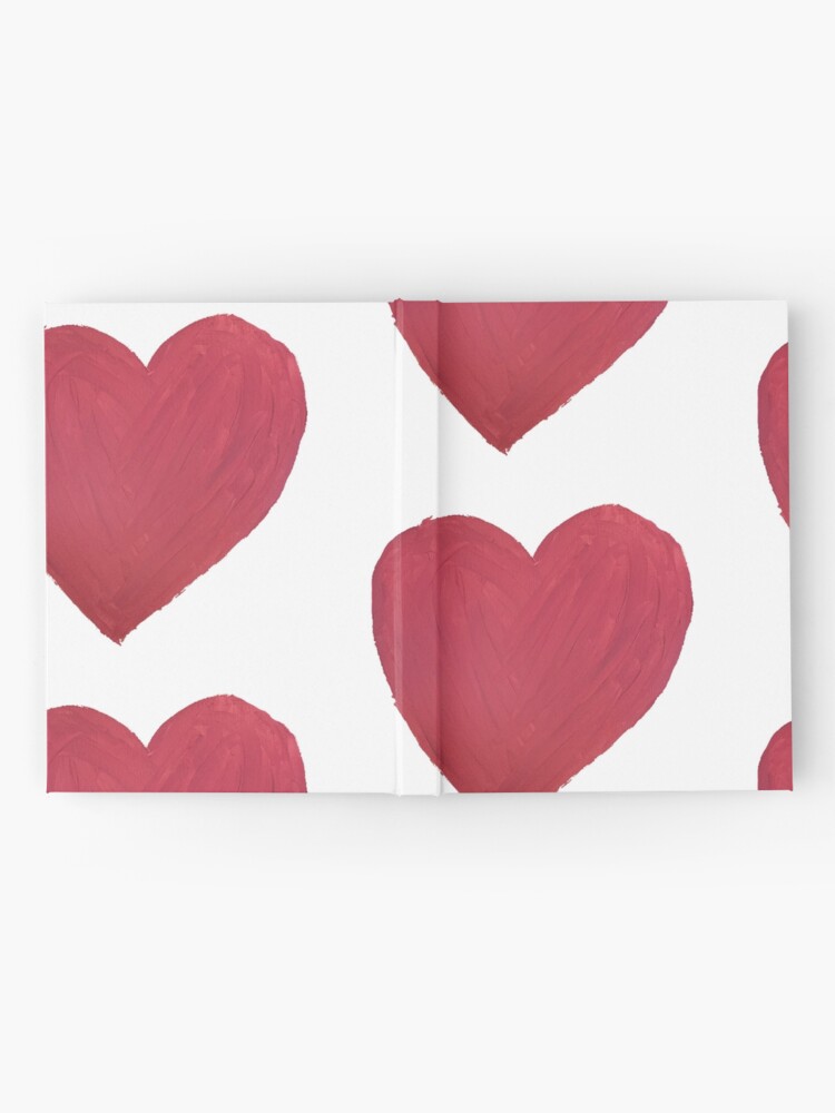 Alternate view of Hand Painted Red Valentine’s Day Heart Hardcover Journal