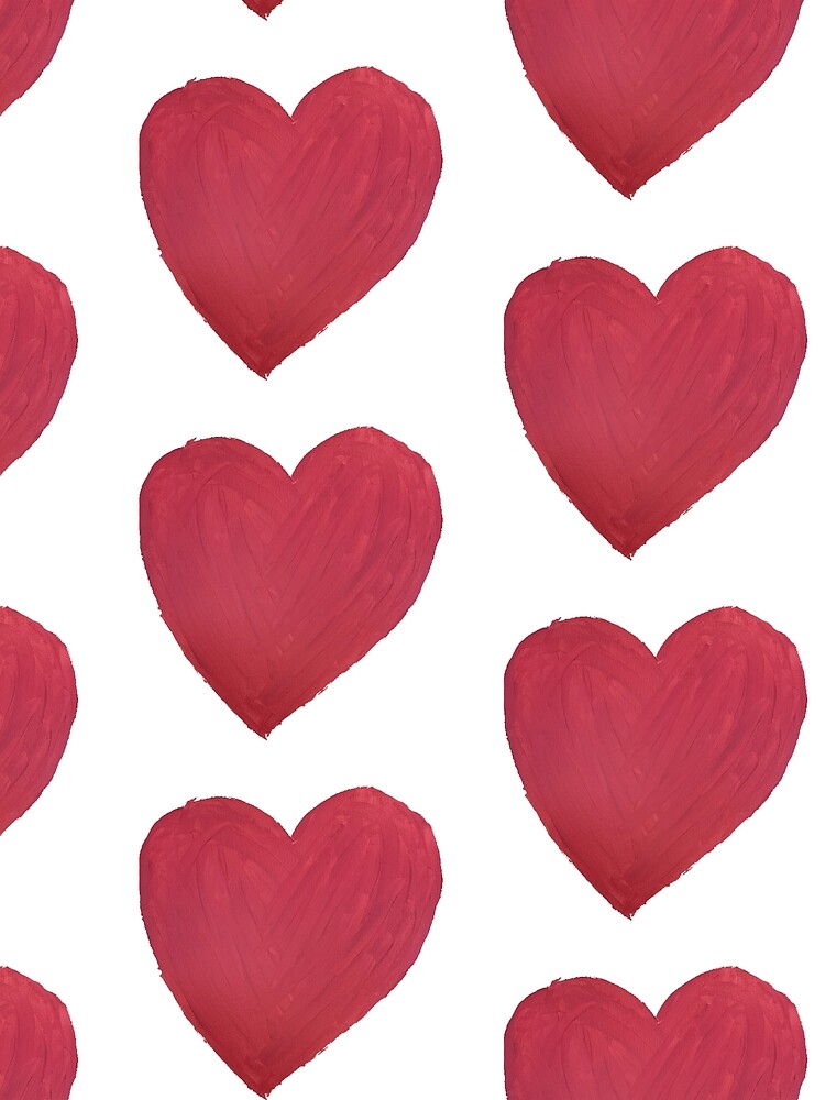 Hand Painted Red Valentine’s Day Heart by Margaretmilrose