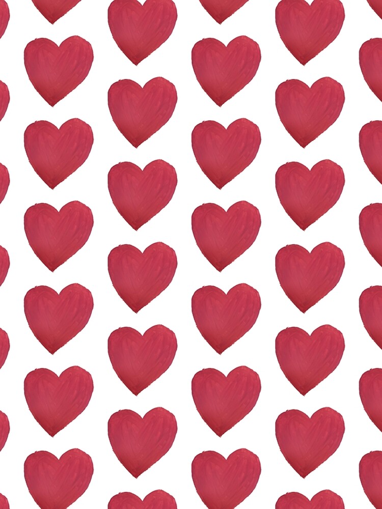 Hand Painted Red Valentine’s Day Heart by Margaretmilrose