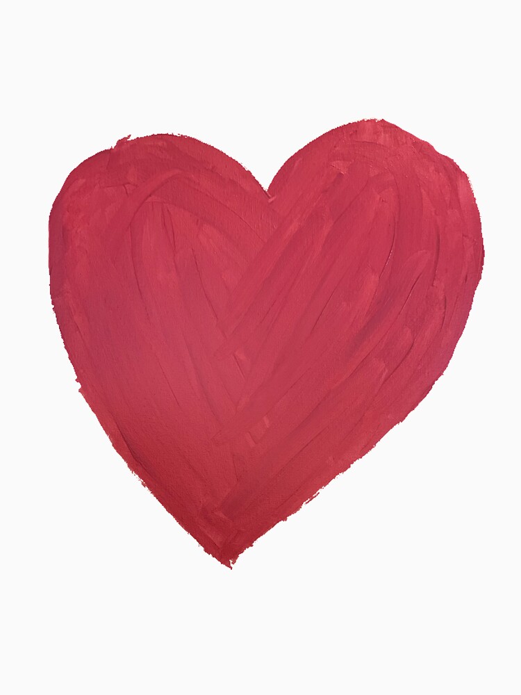 Hand Painted Red Valentine’s Day Heart by Margaretmilrose