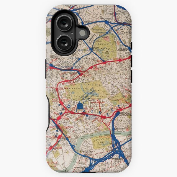 Vista previa del artículo con la obra «Vintage mapa subterráneo de Londres desde 1884», diseñado y vendido por Paul David Wilson.