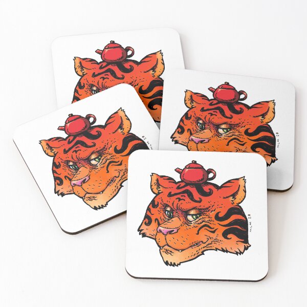 Item preview, Panthera Teagris Tea Drunk Tiger designed and sold by alchemichael.