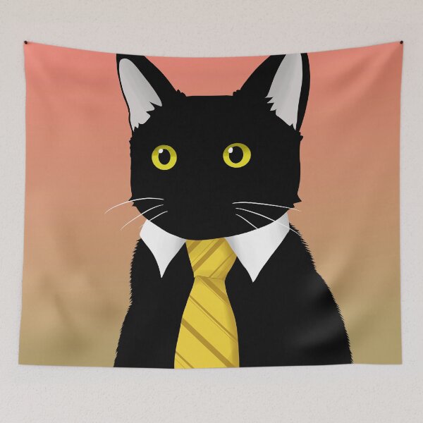 Item preview, Cat with tie meme designed and sold by Maci-MC.