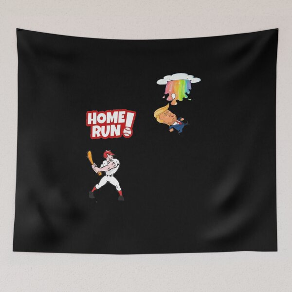 Aperçu de l'œuvre Baseball home run trump fun créée et vendue par NewDesignFR.
