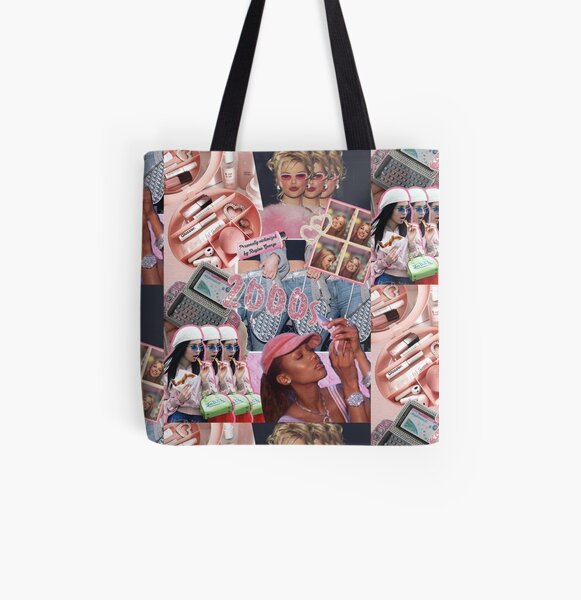 Danceemangoos Cute Tote Bags Aesthetic Tote Bag Aesthetic Y2K Bag Canvas Tote Bag Y2K Accessories Y2K Purse, Adult Unisex, Size: Large, Blue