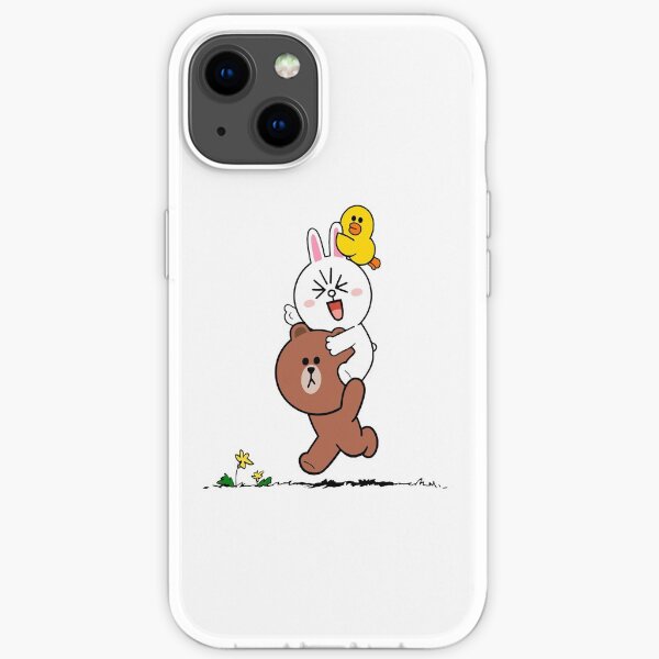 Brown bear cony bunny rabbit duck iPhone Soft Case