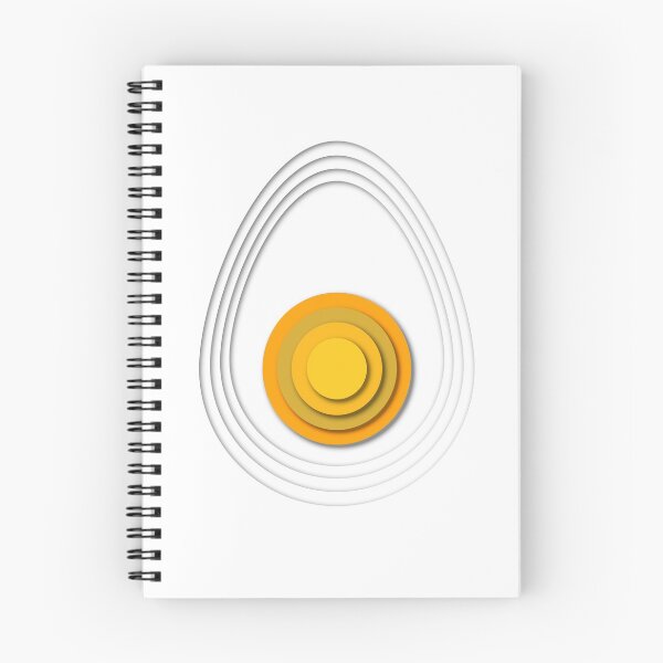 Item preview, Papercut design of half an egg yolk  designed and sold by NerdySherds.