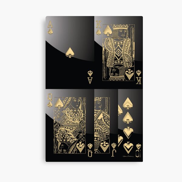 Royal Flush Lips - Spades Canvas – ClockCanvas