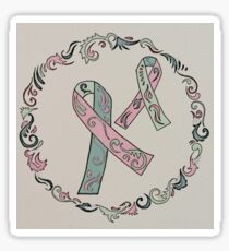 Metastatic Breast Cancer Ribbons Sticker