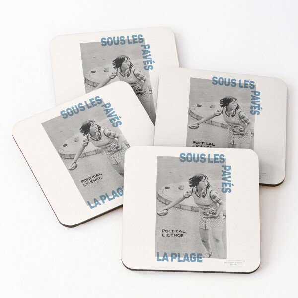 Item preview, ! New ! Paris Revolt, May 68: 'SOUS LES PAVES, LA PLAGE: POETICAL LICENCE': The Original with Blue Text on Cream designed and sold by Day Chapman.