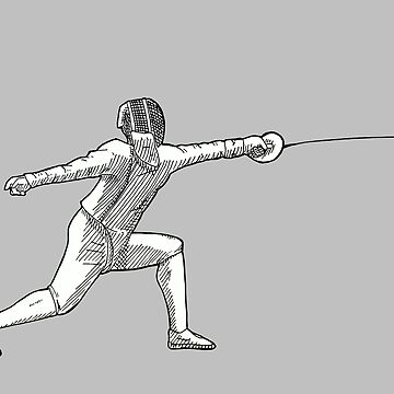 Artwork thumbnail, Fencer - Sabre Lunge by InkAndSwords