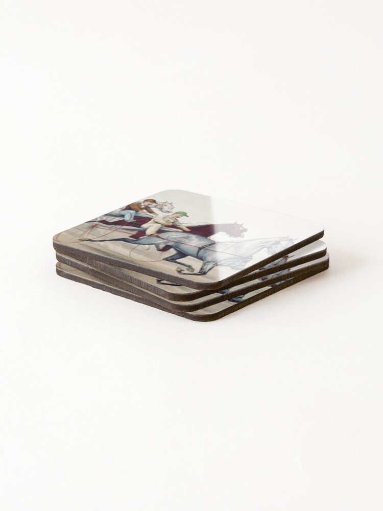 Thumbnail 4 of 5, Coasters (Set of 4), Harness Racing designed and sold by teepossible.