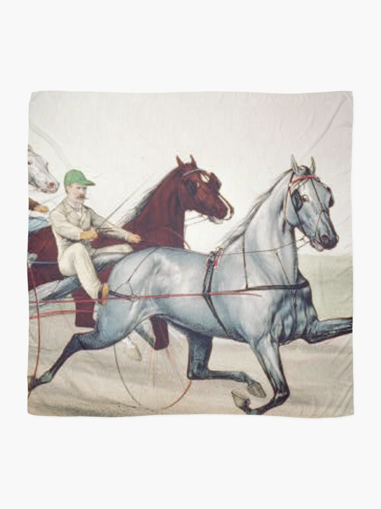 Thumbnail 2 of 3, Scarf, Harness Racing designed and sold by teepossible.