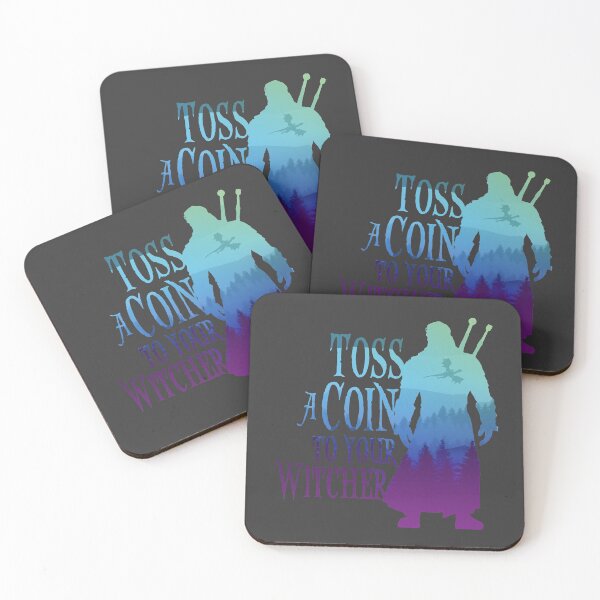 Item preview, Toss a Coin to Your Witcher - blue silhouette designed and sold by RackhamGreg.