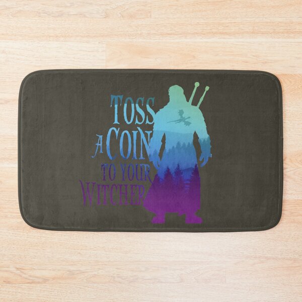 Item preview, Toss a Coin to Your Witcher - blue silhouette designed and sold by RackhamGreg.