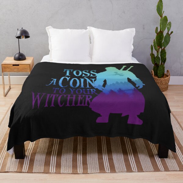 Item preview, Toss a Coin to Your Witcher - blue silhouette designed and sold by RackhamGreg.