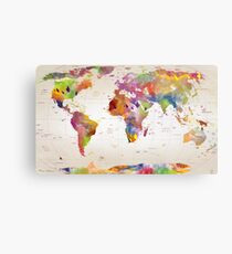map Metal Print