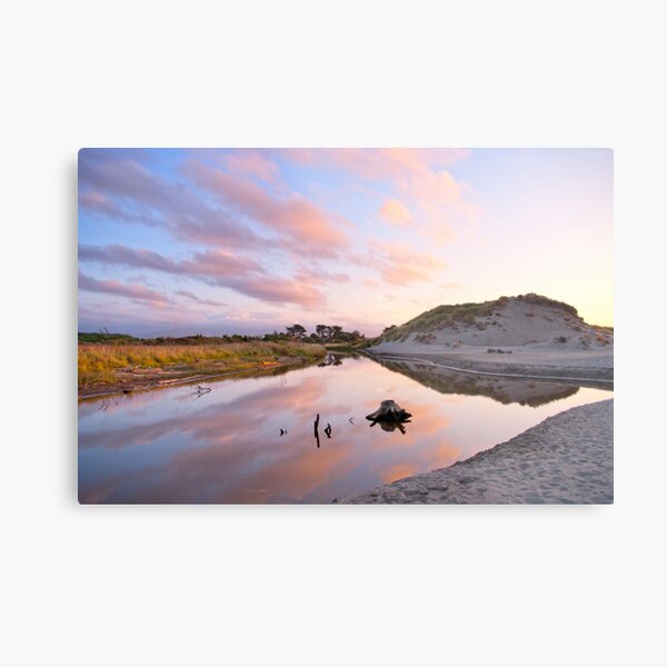 Clouds Over Silent water Metal Print