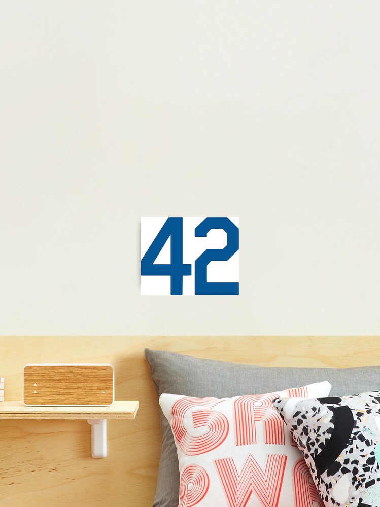 Jackie Robinson Baseball Number 42 Honoring Baseball Barrier Breaker   Sticker for Sale by prohockeylabs