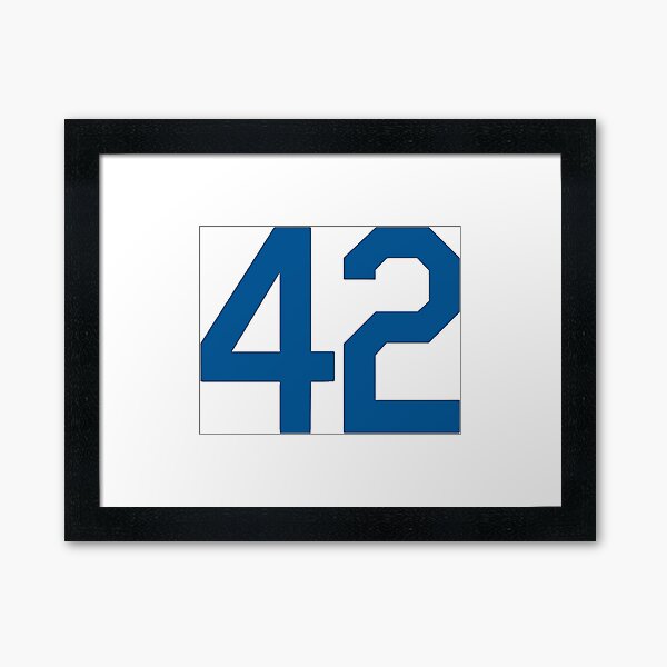 Baseball Number 42 Honoring Baseball Barrier Breaker Jackie Robinson  Sticker for Sale by prohockeylabs