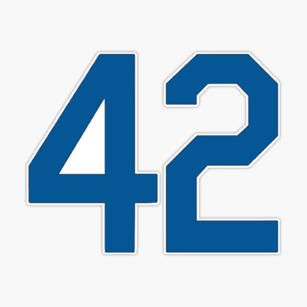 Jackie Robinson Day 42 Jersey - Number - Free Transparent PNG Clipart  Images Download