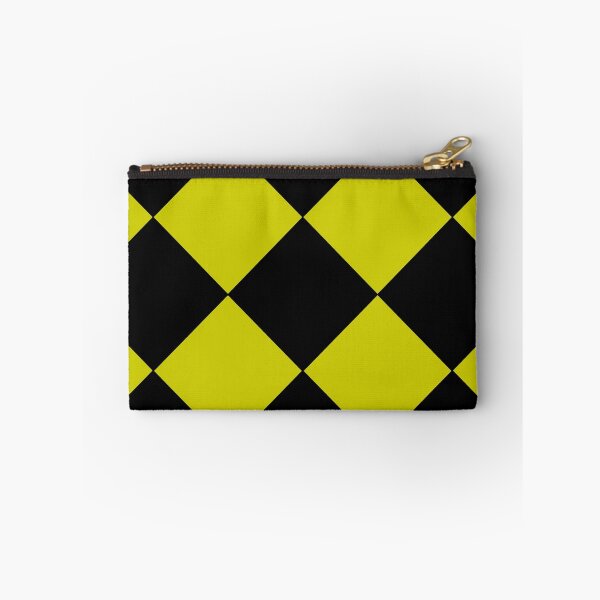 Item preview, Retro 80s Yellow Black Checkerboard Diamonds, Large-Size Repeating Pattern designed and sold by Nicolette Olivier.
