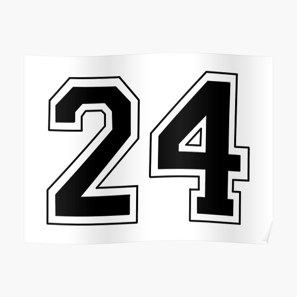 "sport number 24" Poster for Sale by MaelynCouch Redbubble